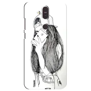 Чехол с печатью для Nokia 8.1 , Nokia 8 2018 - (Мода) (AlphaPrint) (Фото девочки)
