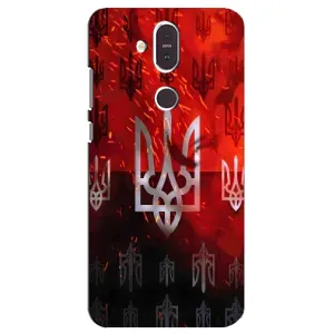 Украинские Чехлы для Nokia 8.1 , Nokia 8 2018 с картинкой УПА (AlphaPrint) (ГЕРБ УПА)