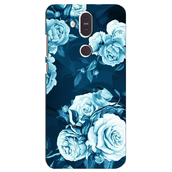 Чехол с принтом «Голубые Бутоны» для Nokia 8.1 (2018)