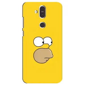 Чехол с Симпсонами для Nokia 8.1 , Nokia 8 2018 (VPrint) (Гомер)