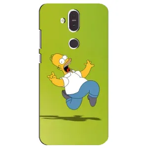 Чехол с Симпсонами для Nokia 8.1 , Nokia 8 2018 (VPrint) (Гомер Симпсон)