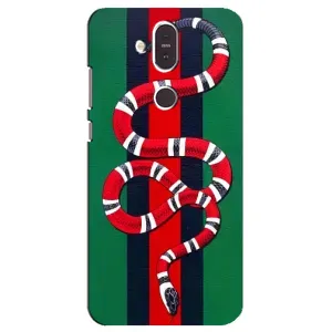 Чехлы ГУЧЧИ для Нокиа 8.1 (AlphaPrint) (Gucci змия)