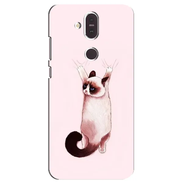 Чехол с принтом «Котик падает» для Nokia 8.1 (2018)