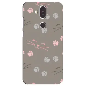 Чехол с рисунком кот на Nokia 8.1 , Nokia 8 2018 (Лапы и усы)