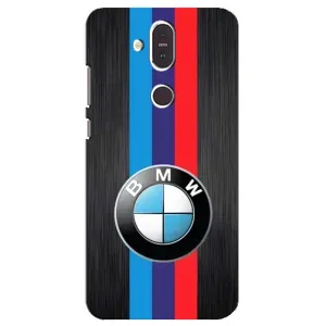 Чехол для Нокиа 8.1 - с принтом БМВ (AlphaPrint) (Лого BMW)