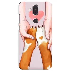 Чехлы с собаками для Nokia 8.1 , Nokia 8 2018 (VPrint) (Любовь к собакам)