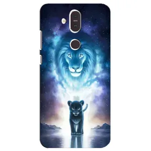 Чехол со Львом для Nokia 8.1 , Nokia 8 2018 (VPrint) (Маленький лев)