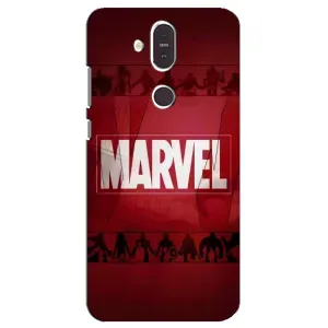 Чехол МАРВЕЛ для Нокиа 8.1 (AlphaPrint) (MARVEL)