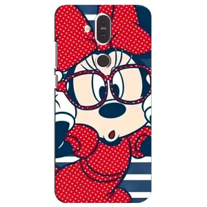 Эксклюзивный чехол для Nokia 8.1 , Nokia 8 2018 (AlphaPrint - Мультяшные) (Маус в очках)