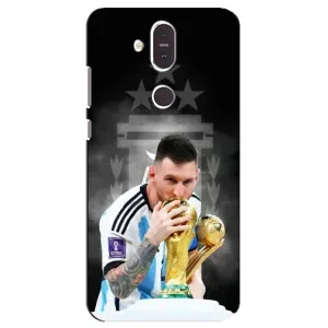 Чехлы для Nokia 8.1 , Nokia 8 2018 (Leo чемпион) (AlphaPrint) (Месси Чемпион)