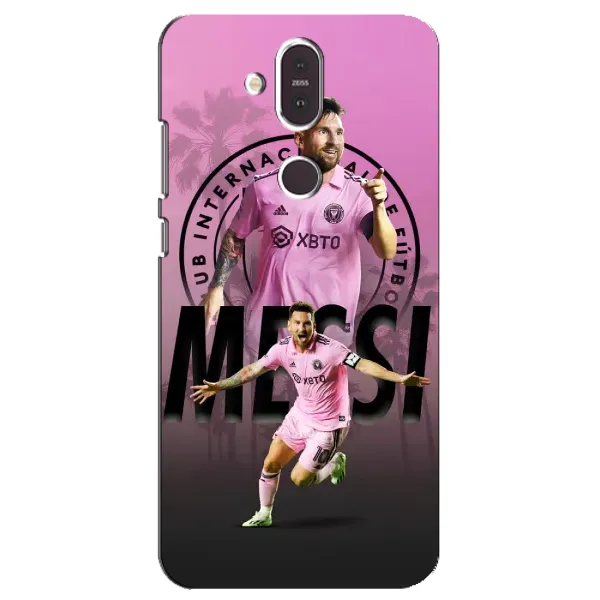 Чехол с принтом «Messi Miami» для Nokia 8.1 (2018)