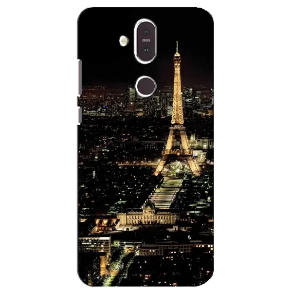 Чохол з принтом «Нічний Париж» для Nokia 8.1 (2018)