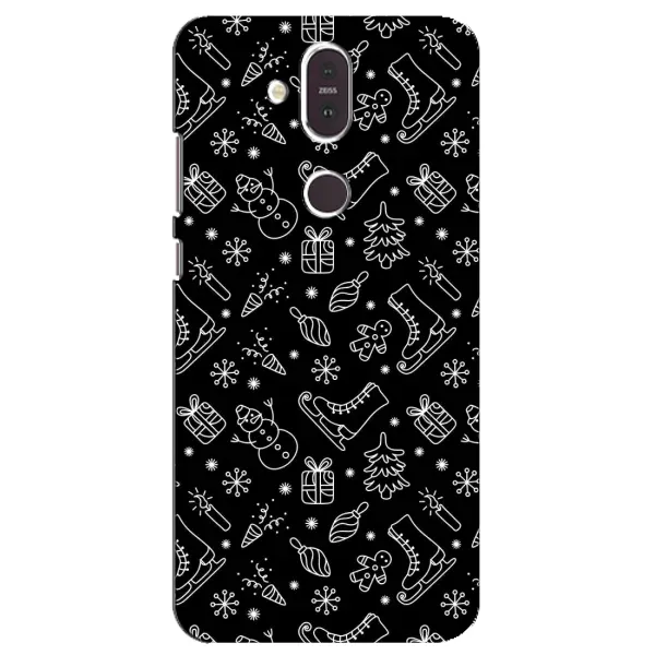 Чехол с принтом «Новогодний фон» для Nokia 8.1 (2018) Чехол с принтом «Новогодний фон» для Nokia 8.1 (2018)