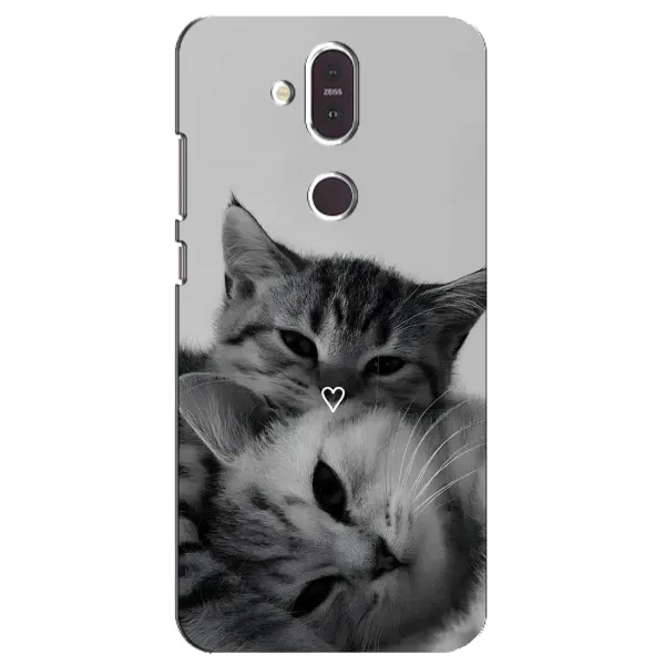 Чехол с принтом «Пара котов» для Nokia 8.1 (2018)