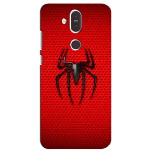 Чехол с человеком пауком для Nokia 8.1 , Nokia 8 2018 - (AlphaPrint) (Паук Марвел)