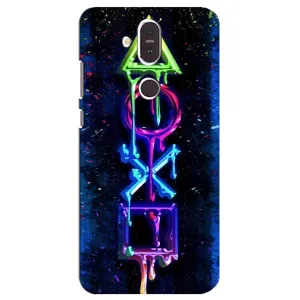 Чехлы с тематикой Киберспорт для Nokia 8.1 , Nokia 8 2018 (VPrint) (Pleystation лого)