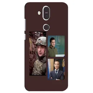 Чехол для Nokia 8.1 , Nokia 8 2018 (AlphaPrint - с принтом Зеленского) (Президент)