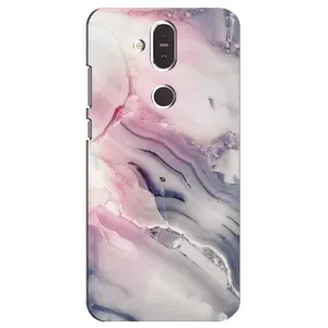 Мраморный чехол на Nokia 8.1 , Nokia 8 2018 (VPrint) (Пурпурный Мрамор)