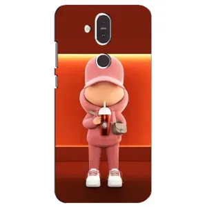 Крутые Чехлы Луи Виттон для Nokia 8.1 , Nokia 8 2018 (AlphaPrint) (С Кофе)