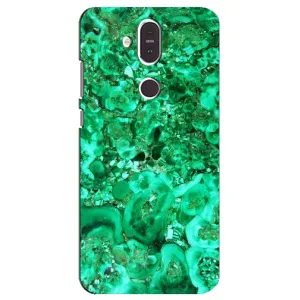 Мраморный чехол на Nokia 8.1 , Nokia 8 2018 (VPrint) (Салатный Мрамор)