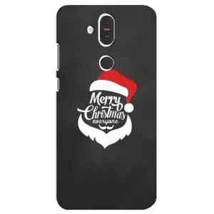 Рождественские Чехлы для Nokia 8.1 , Nokia 8 2018 (VPrint) (Санта Крисмас)