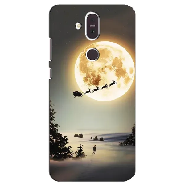 Чехол с принтом «Санта на луне» для Nokia 8.1 (2018) Чехол с принтом «Санта на луне» для Nokia 8.1 (2018)