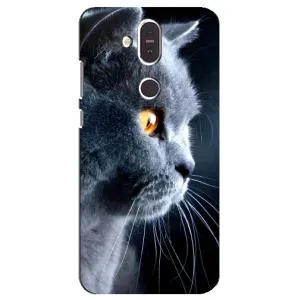 Чехлы с Котиками для Nokia 8.1 , Nokia 8 2018 (VPrint) (Серый Кот)
