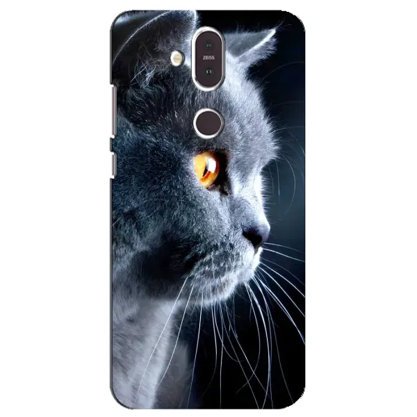 Чехол с принтом «Серый Кот» для Nokia 8.1 (2018)