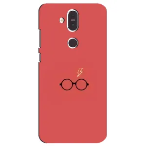 Чехлы с Гарри Поттером для Nokia 8.1 , Nokia 8 2018 (AlphaPrint) (шрам и очки)