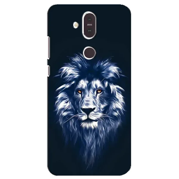 Чехол с принтом «Синий Лев» для Nokia 8.1 (2018)