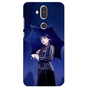 Силиконовый чехол с картинкой для Nokia 8.1 , Nokia 8 2018 (Венсдей)