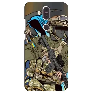 Чехлы с картинкой ЗСУ для Nokia 8.1 , Nokia 8 2018 (AlphaPrint) (Воин ВСУ)