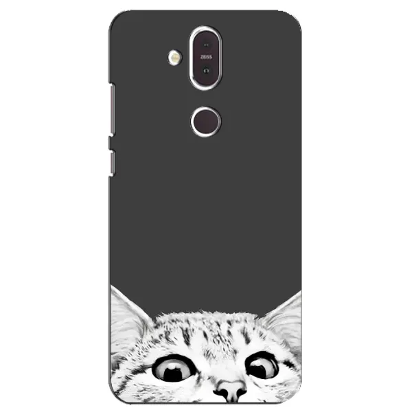 Чехол с принтом «Выглядывает кот» для Nokia 8.1 (2018)