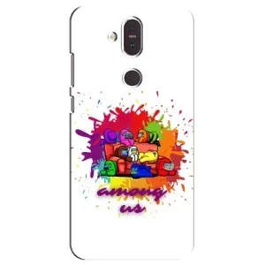 Чехол Амонг Ас для Nokia 8.1 , Nokia 8 2018 (AlphaPrint) (Яркий АмонгАс)