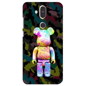 Чехлы для Nokia 8.1 , Nokia 8 2018 - Bearbrick Louis Vuitton (PREMIUMPrint) (Яркий Bearbrick)