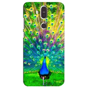 Чехол с птицами на Nokia 8.1 , Nokia 8 2018 (VPrint) (Яркий Павлин)