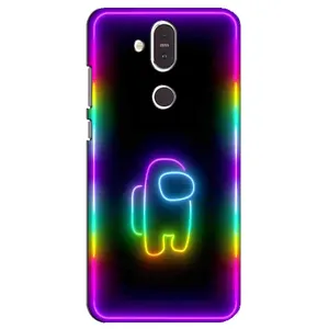 Чехол Амонг Ас для Nokia 8.1 , Nokia 8 2018 (AlphaPrint) (Яркий скин)