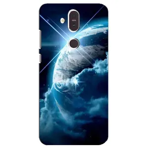 Космические Чехлы для Нокиа 8.1 (VPrint) (Земля с космоса)