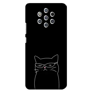 Чехол с рисунком кот на Nokia 9 (Равнодушный кот)