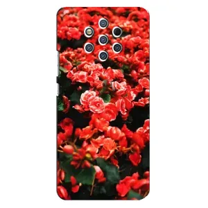 Чохли з квітами для Nokia 9 (VPrint) (Квіти червоні)