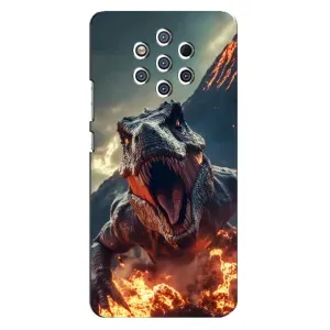 Чехол с принтом «Огненный динозавр» для Nokia 9