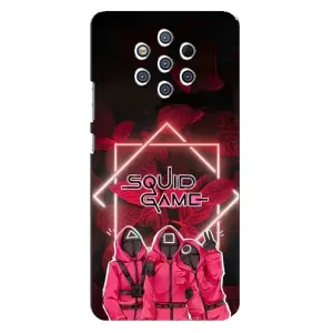 Чехол Гра в кальмара для Nokia 9 (Охранники Игра кальмара)