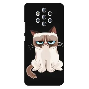 Чехол с принтом для Nokia 9 (AlphaPrint) Модные коты (Грустный кот)
