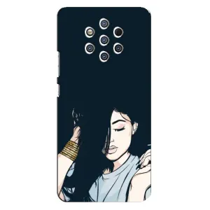 Чохол з друком для Nokia 9 - (Мода) (AlphaPrint) (Гарна дівчина)