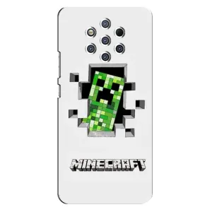Чехол Майнкрафт на Nokia 9 (AlphaPrint) Minecraft (крипер Майнкрафт)