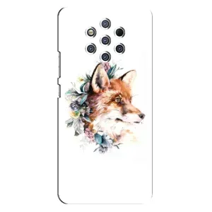 Чохли з картинкою Лисичка для Nokia 9 (VPrint) (Лиса в квітах)