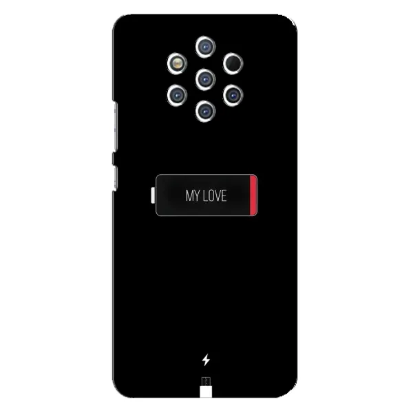 Чехол с принтом «Love battery» для Nokia 9