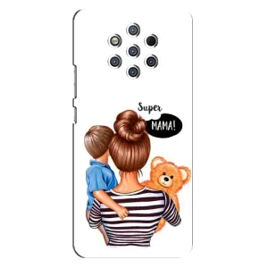 Чохол з друком для Nokia 9 - (Мама з дитинкою) (AlphaPrint) (Мама з синочком)