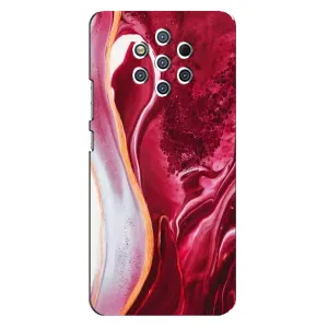Чохол з принтом «Мрамор червоний» для Nokia 9