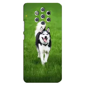 Чохол з Хаскі Nokia 9 - (AlphaPrint) (Радісний Хаскі)